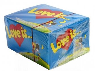 Блок жвачки Love is